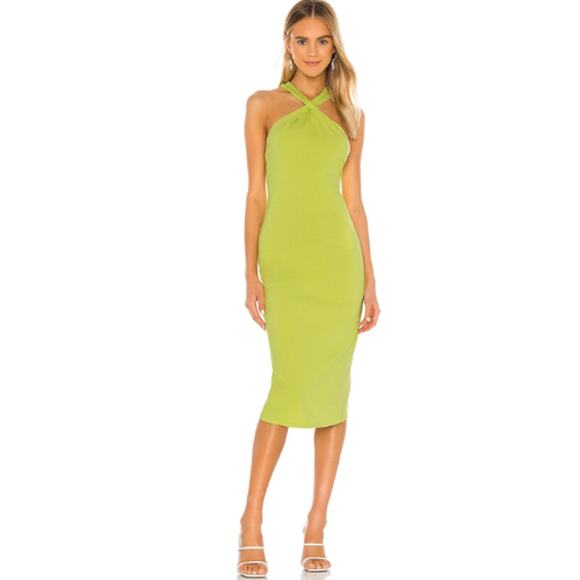 Lovers and Friends Shrimpton Midi Dress in Pistachio Green NWOT Size Small